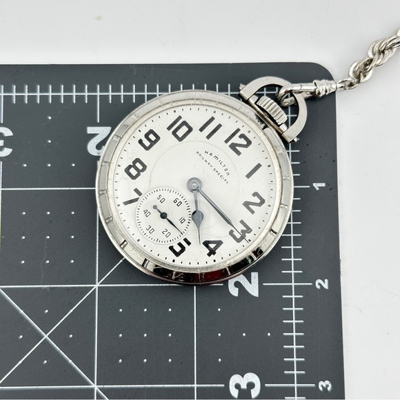 Hamilton Railway Special Lever-Set 6 Adj. Open Face 16s Pocket Watch c. 1964 - Picture 5 of 12
